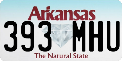 AR license plate 393MHU