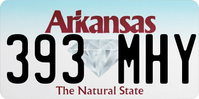AR license plate 393MHY