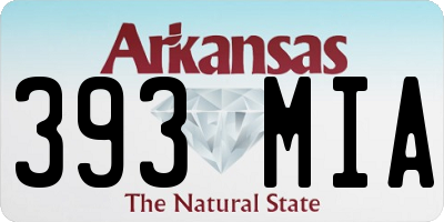 AR license plate 393MIA