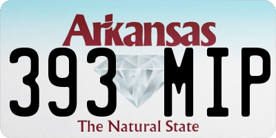 AR license plate 393MIP