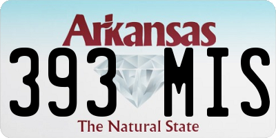 AR license plate 393MIS