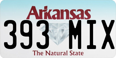 AR license plate 393MIX