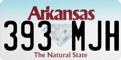 AR license plate 393MJH