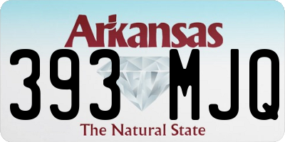 AR license plate 393MJQ