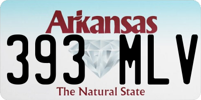 AR license plate 393MLV