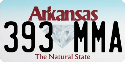 AR license plate 393MMA