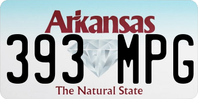 AR license plate 393MPG