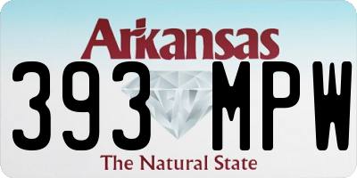 AR license plate 393MPW