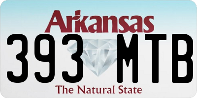 AR license plate 393MTB