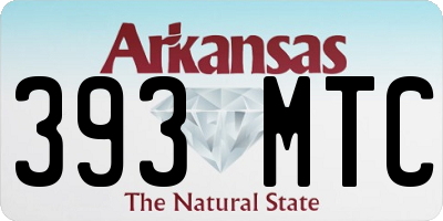 AR license plate 393MTC