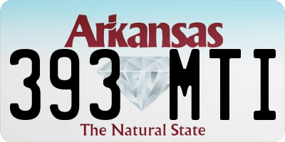 AR license plate 393MTI