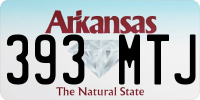 AR license plate 393MTJ