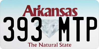 AR license plate 393MTP