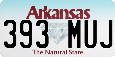 AR license plate 393MUJ