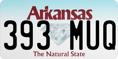 AR license plate 393MUQ