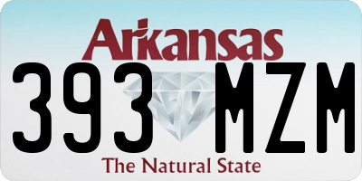 AR license plate 393MZM