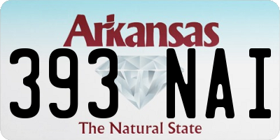 AR license plate 393NAI