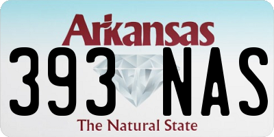 AR license plate 393NAS