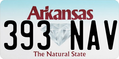 AR license plate 393NAV