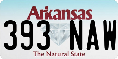 AR license plate 393NAW