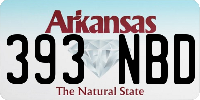 AR license plate 393NBD