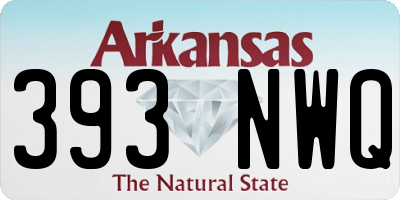 AR license plate 393NWQ