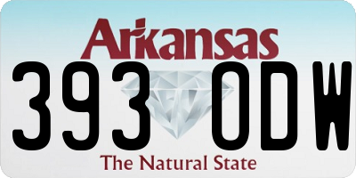 AR license plate 393ODW