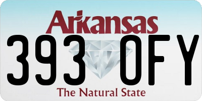 AR license plate 393OFY