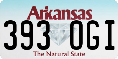 AR license plate 393OGI