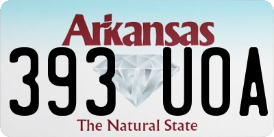 AR license plate 393UOA