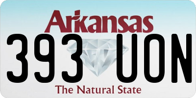 AR license plate 393UON