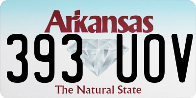 AR license plate 393UOV