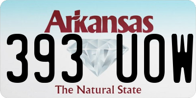 AR license plate 393UOW
