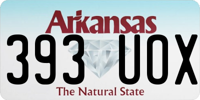 AR license plate 393UOX