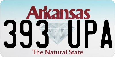 AR license plate 393UPA