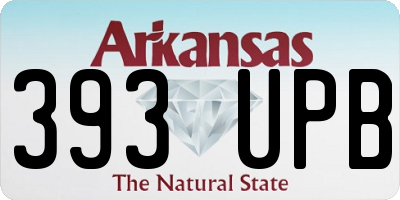 AR license plate 393UPB