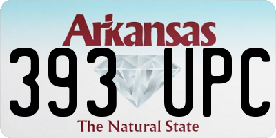 AR license plate 393UPC