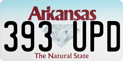 AR license plate 393UPD