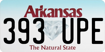 AR license plate 393UPE