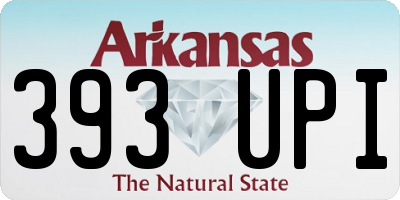 AR license plate 393UPI