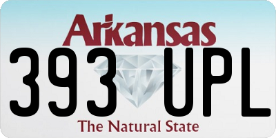 AR license plate 393UPL