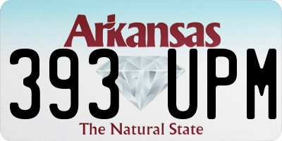AR license plate 393UPM