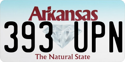 AR license plate 393UPN