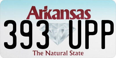 AR license plate 393UPP