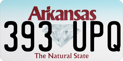 AR license plate 393UPQ