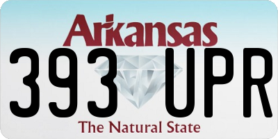 AR license plate 393UPR
