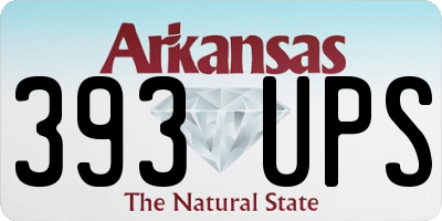 AR license plate 393UPS