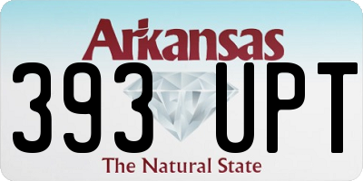 AR license plate 393UPT