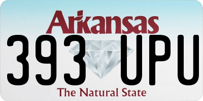 AR license plate 393UPU