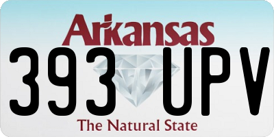 AR license plate 393UPV